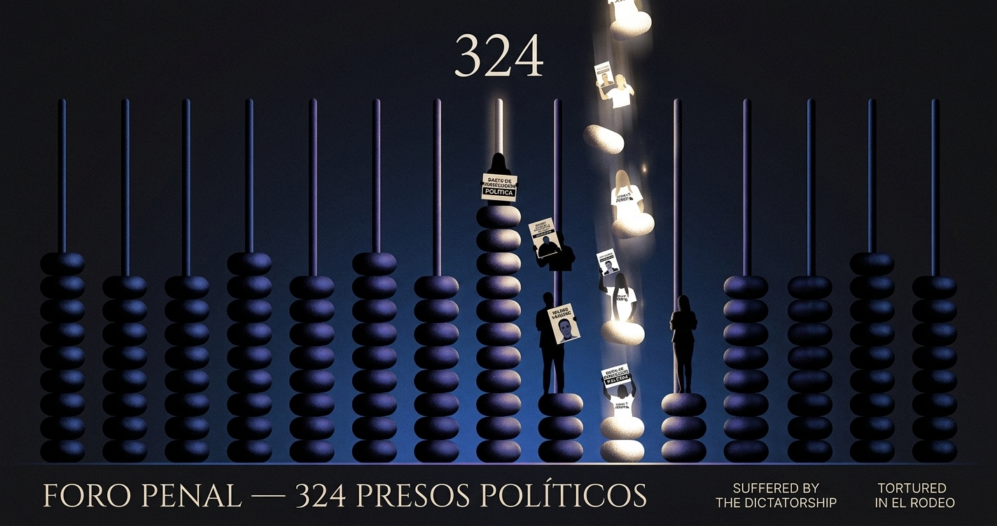 2. 324 presos políticos: el Foro Penal reduce el conteo, pero el patrón de fondo no cambia