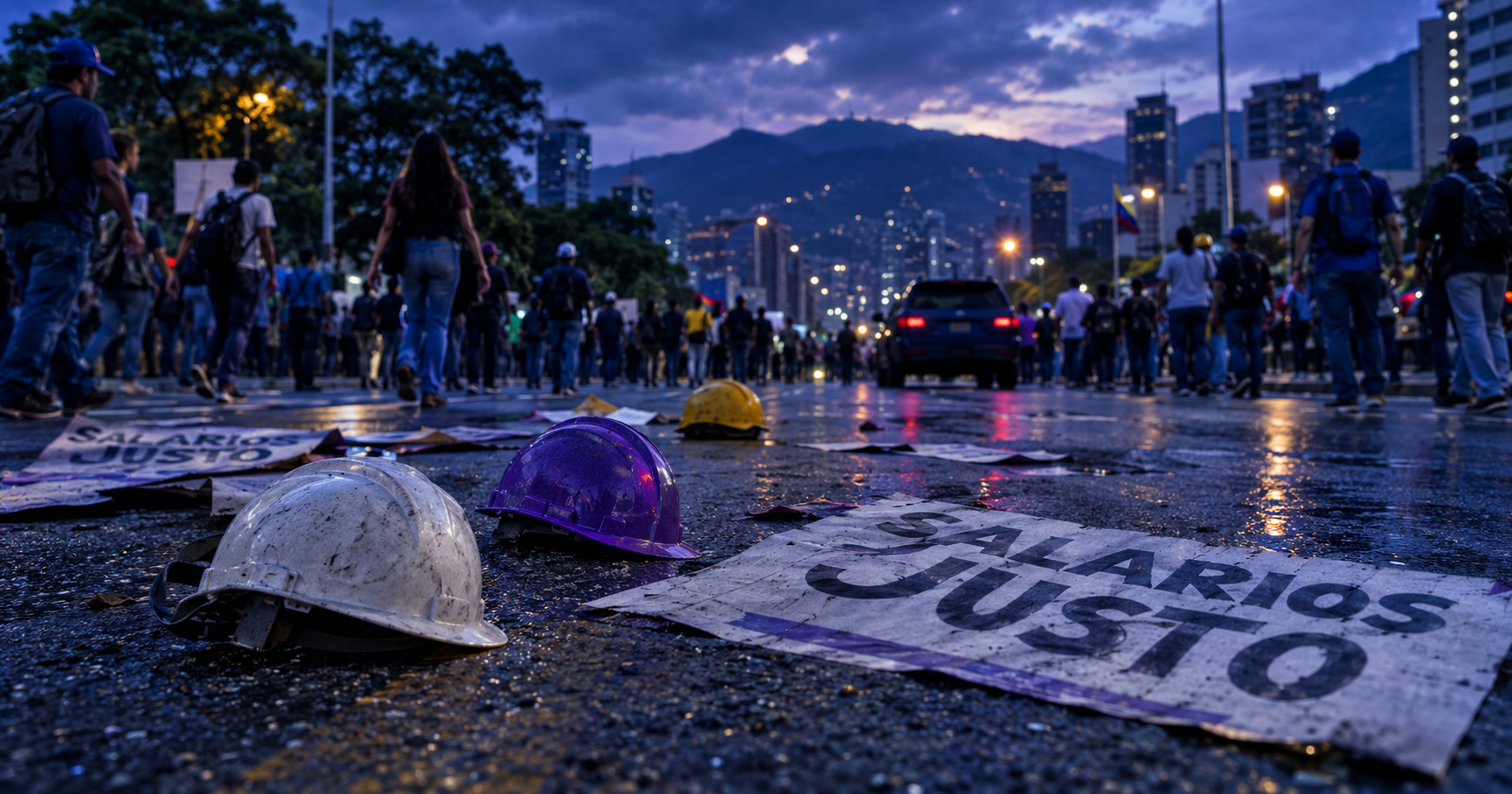 Denuncian intento de secuestro del sindicalista Ángel Bolívar tras la marcha